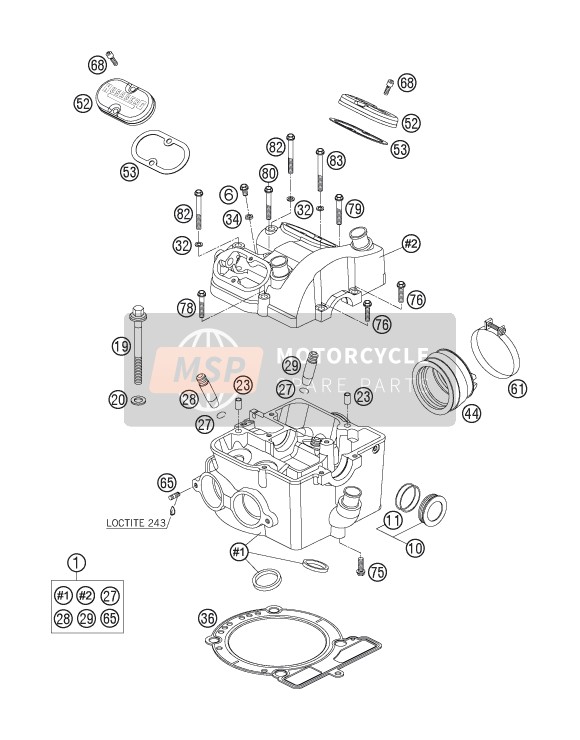 Husaberg FS 650e/6, Europe 2006 Testata per un 2006 Husaberg FS 650e/6, Europe