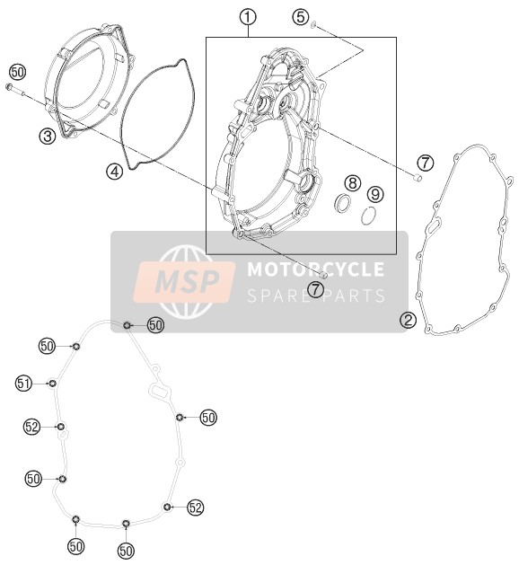 81230027100, Molded Ring Outer Clutch Cover, Husqvarna, 0