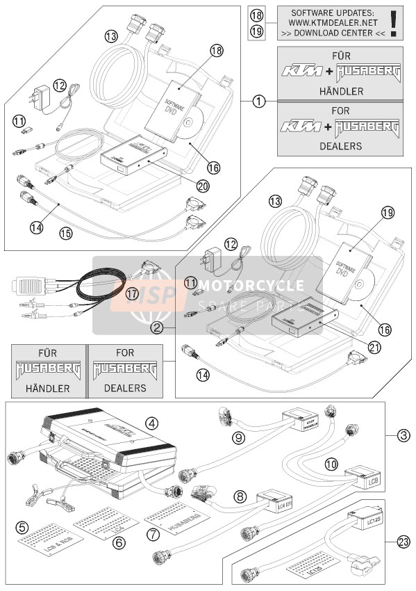 Husaberg FE 390, Australia 2012 Outil de diagnostic pour un 2012 Husaberg FE 390, Australia