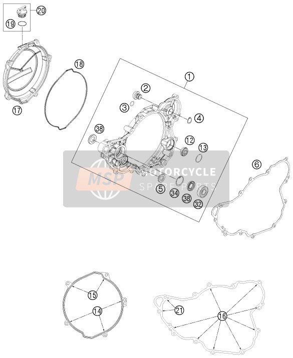 77230027000, Gasket For Outer Clutch Cover, Husqvarna, 0
