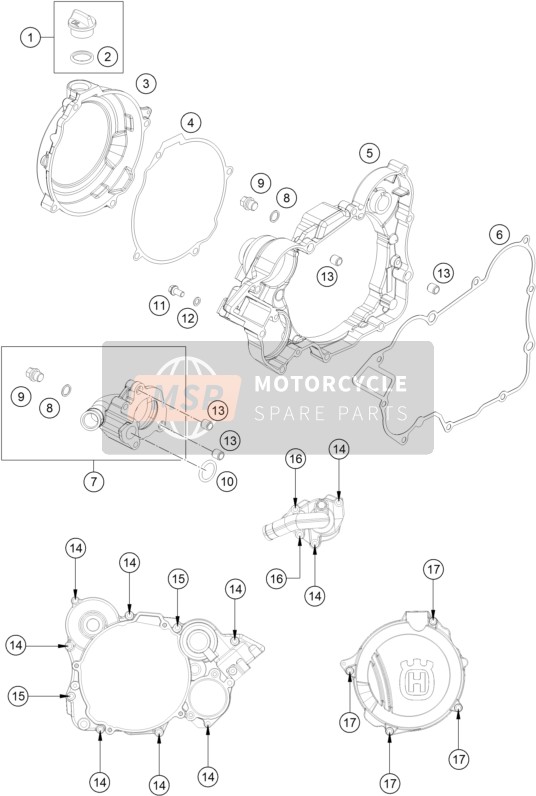 50330027000, Clutch Outs.Cover Gasket 1mm, Husqvarna, 1