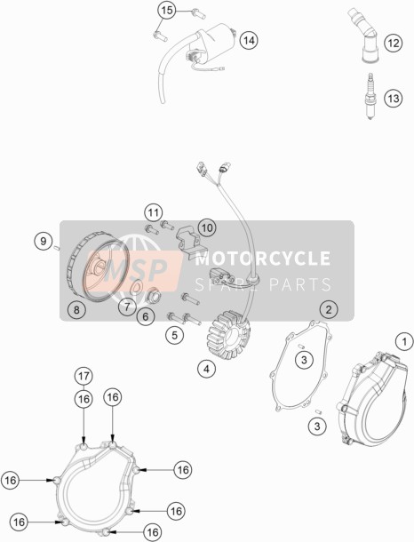 Husaberg FE 450, Europe 2019 Ignition System for a 2019 Husaberg FE 450, Europe