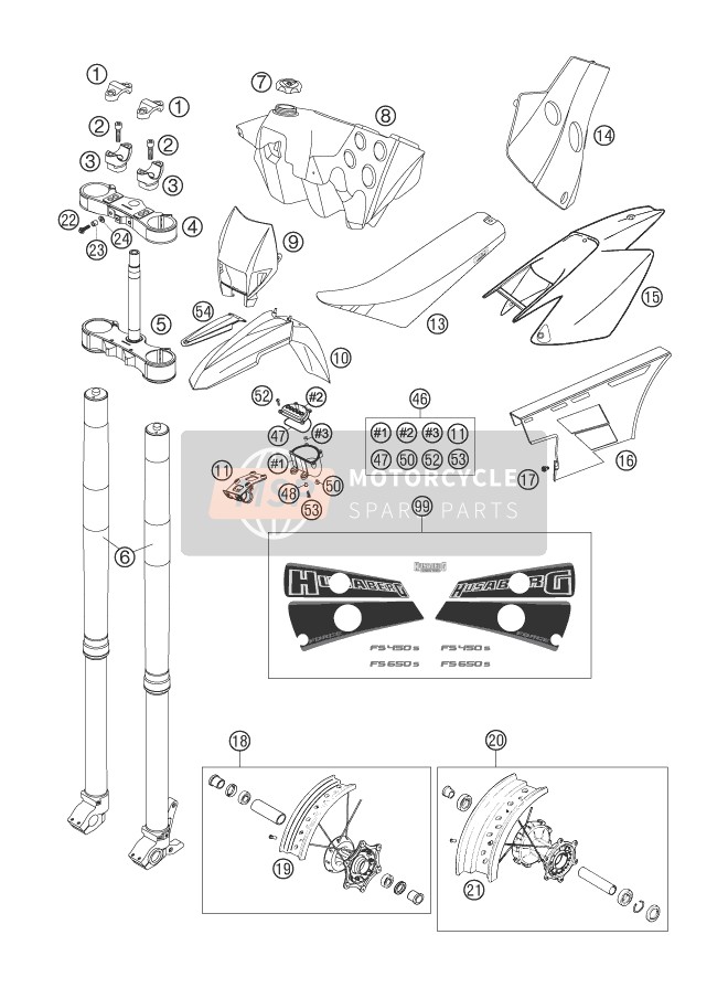 77201038000, Handlebar Clamp 28mm, Husqvarna, 1