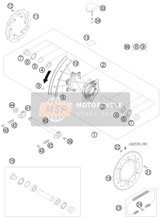 00050000957, Speichensatz Hinten 18'' 12, Husqvarna, 0