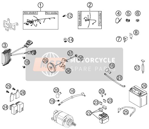 58511053000, Battery 12V 4AH YTX5L-BS, Husqvarna, 1