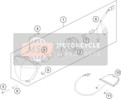 78114040000, Luz Trasera, Husqvarna, 1