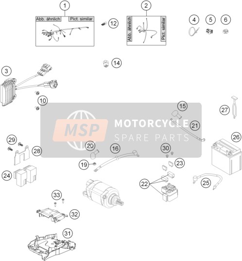 Husaberg FE 250, United States 2014 Arnés de cableado para un 2014 Husaberg FE 250, United States