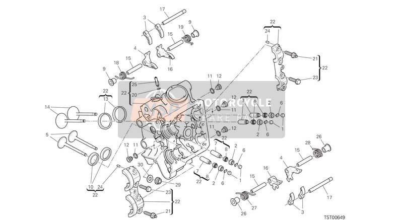 84010222A, Adjuster, Opening Rocker Arm 3.05 mm, Ducati, 0
