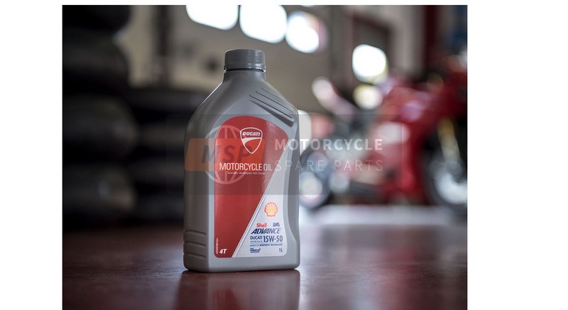 944650035, Shell Advance Ducati 15W50 - 1l Bottle, Ducati, 0