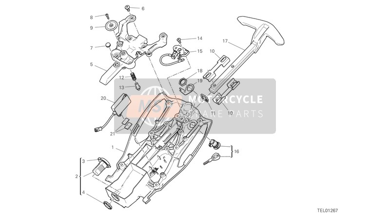 Ducati Diavel 1260 S EU 2020 Locker for a 2020 Ducati Diavel 1260 S EU