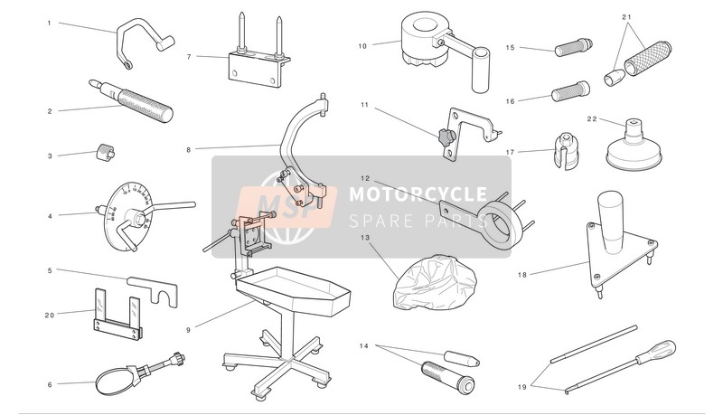 887130869, Tool, Water Pump Front Seal Assembling, Ducati, 1