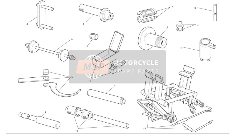 887133203, Draw Bar For Marzocchi Forks Overhauling, Ducati, 0