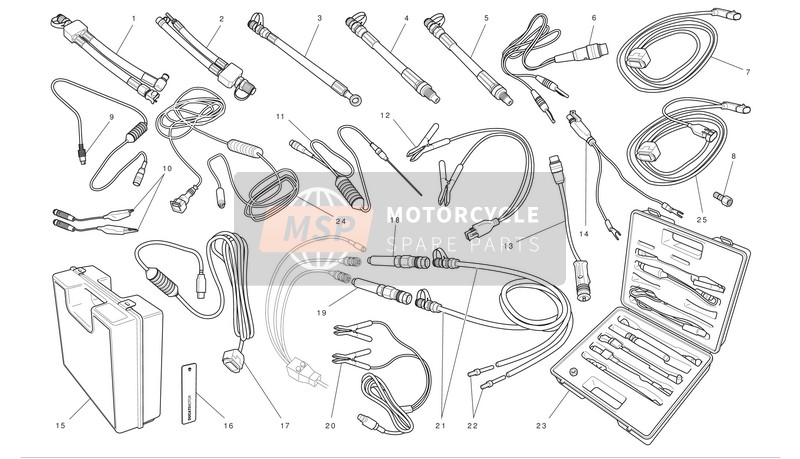 51410361A, Cable Pince Noir, Ducati, 0