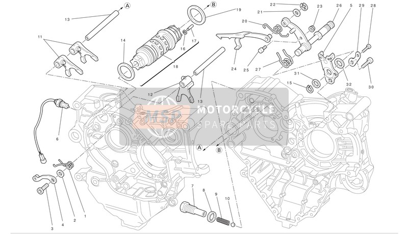 18220521A, Tambour Complet Boite De Vitesses, Ducati, 0