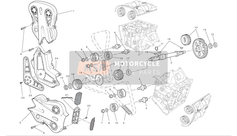 24521221B, Horizontal Belt External Cover, Ducati, 0