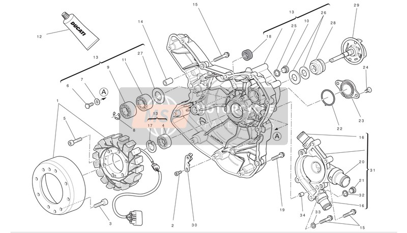 78050012A, Bouchon Filetee M10X1, Ducati, 0