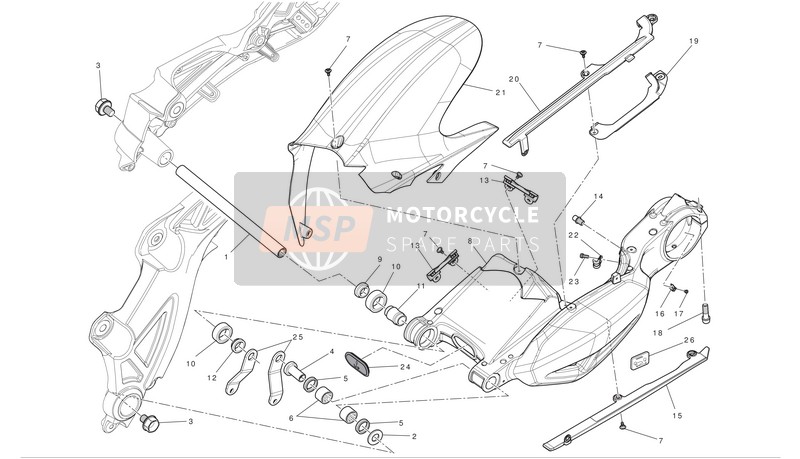 71311871A, Inneres Distanzstueck, Ducati, 0