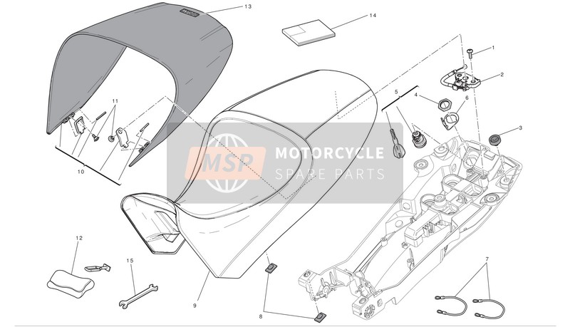 59521131C, Sitzbank, Ducati, 0