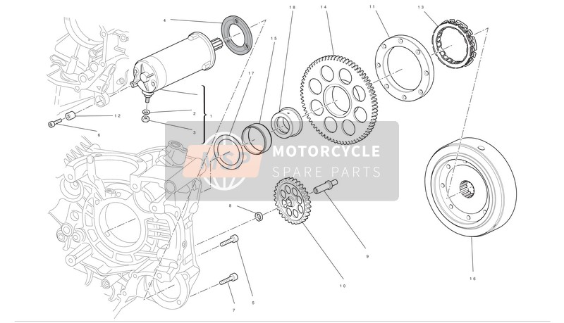 Ducati DIAVEL ABS Usa 2012 Elektrostarter und Zündung für ein 2012 Ducati DIAVEL ABS Usa