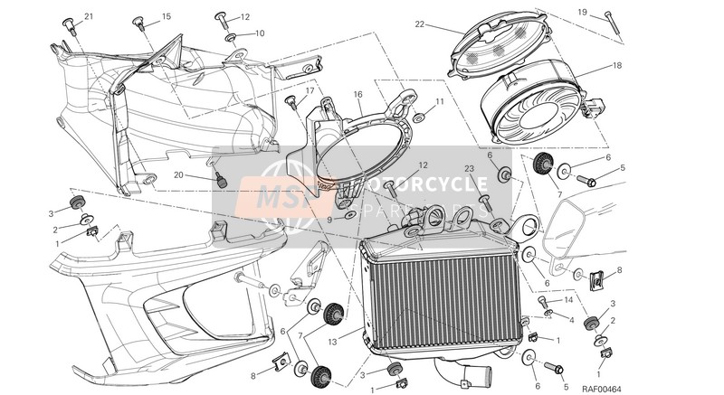 77211281A, Screw Tceif M5X20, Ducati, 1