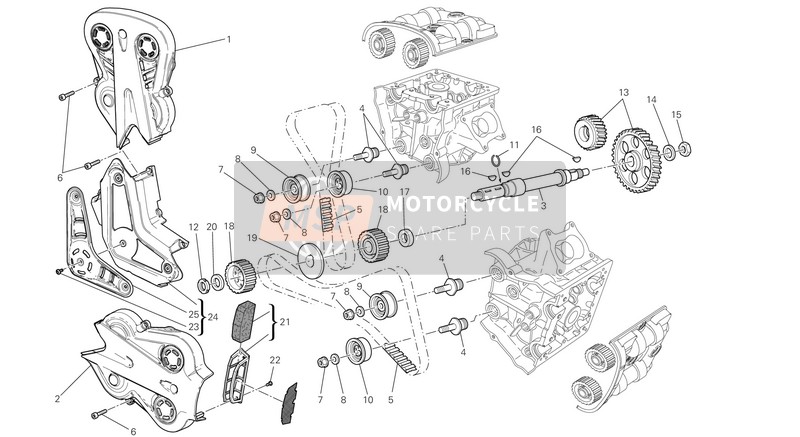 Ducati DIAVEL CARBON EU 2015 Verteiler für ein 2015 Ducati DIAVEL CARBON EU