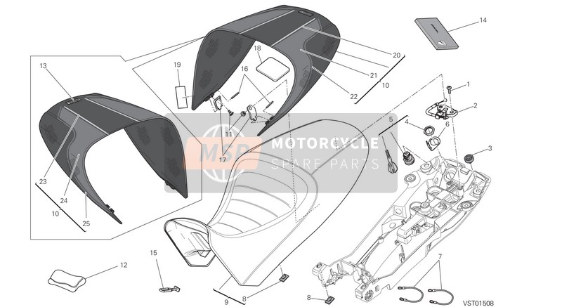 59521991AE, Selle, Ducati, 0