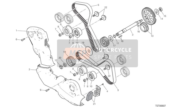 45110462A, Movable Spanner Rol Pin, Ducati, 4