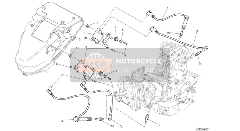 Ducati DIAVEL CARBON FL USA 2018 Kabelboom voor een 2018 Ducati DIAVEL CARBON FL USA