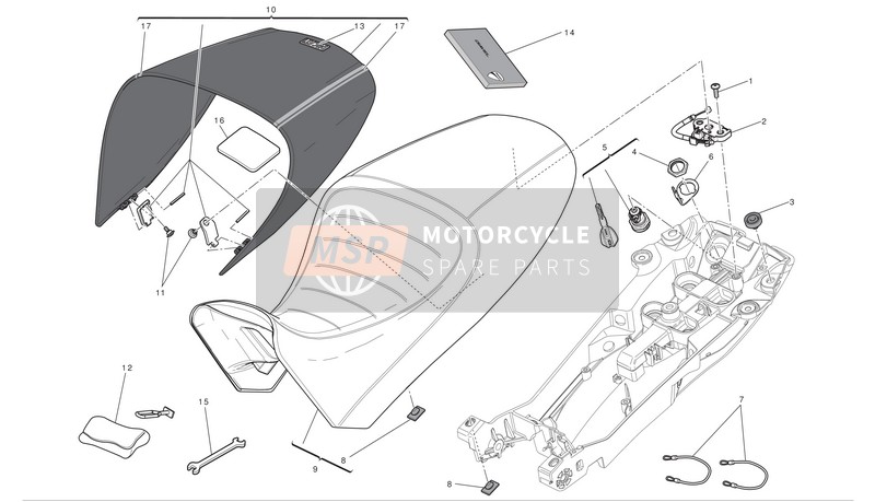 Ducati DIAVEL CROMO ABS Eu 2013 SITZ für ein 2013 Ducati DIAVEL CROMO ABS Eu