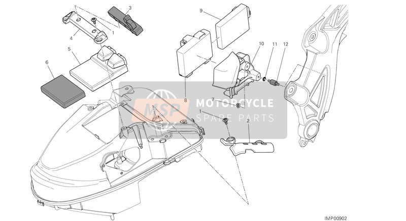 Ducati DIAVEL FL USA 2016 Engine Control Unit for a 2016 Ducati DIAVEL FL USA