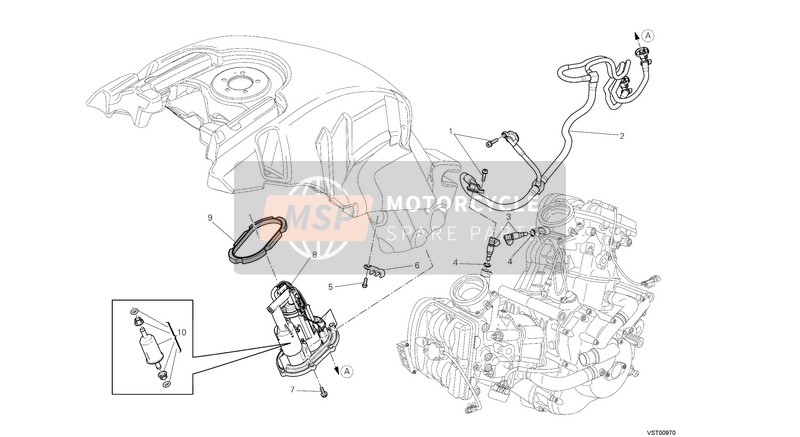 Ducati DIAVEL STRADA EU 2013 KRAFTSTOFFPUMPE für ein 2013 Ducati DIAVEL STRADA EU