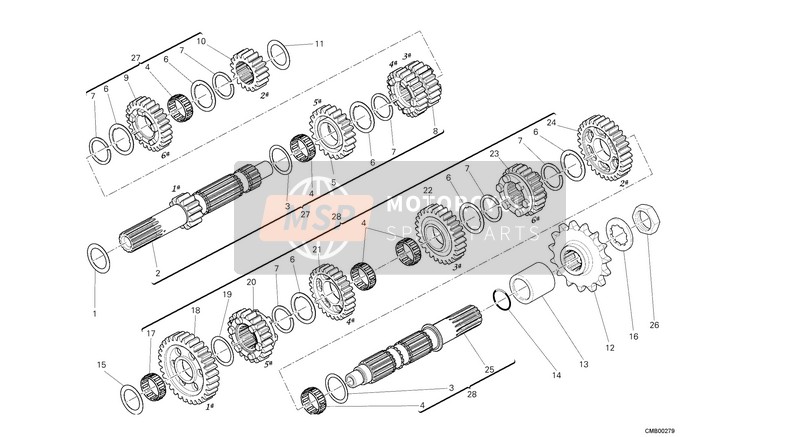 Ducati DIAVEL STRADA EU 2013 Getriebekasten für ein 2013 Ducati DIAVEL STRADA EU