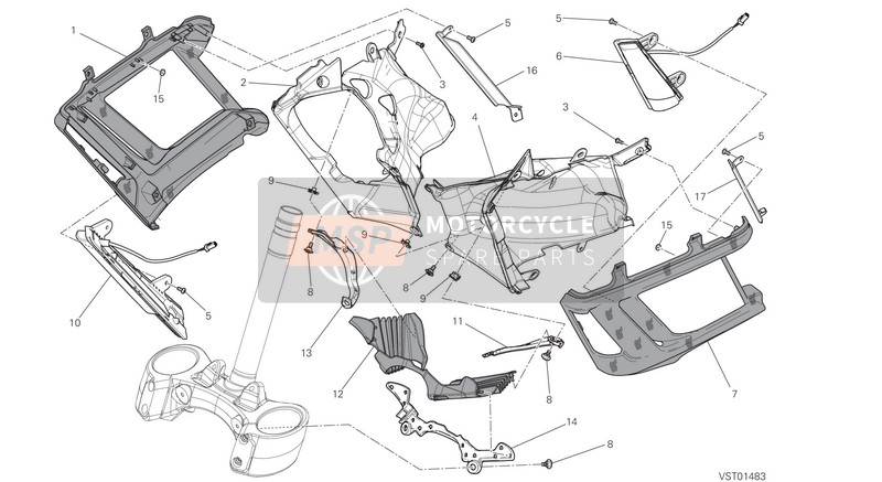 48017522AA, Protezione Radiatore Destra, Ducati, 0