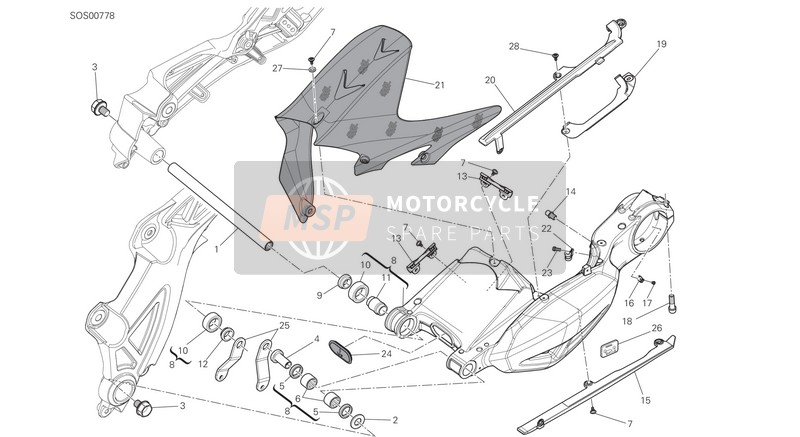 Ducati DIAVEL TITANIUM USA 2015 SCHWINGE für ein 2015 Ducati DIAVEL TITANIUM USA