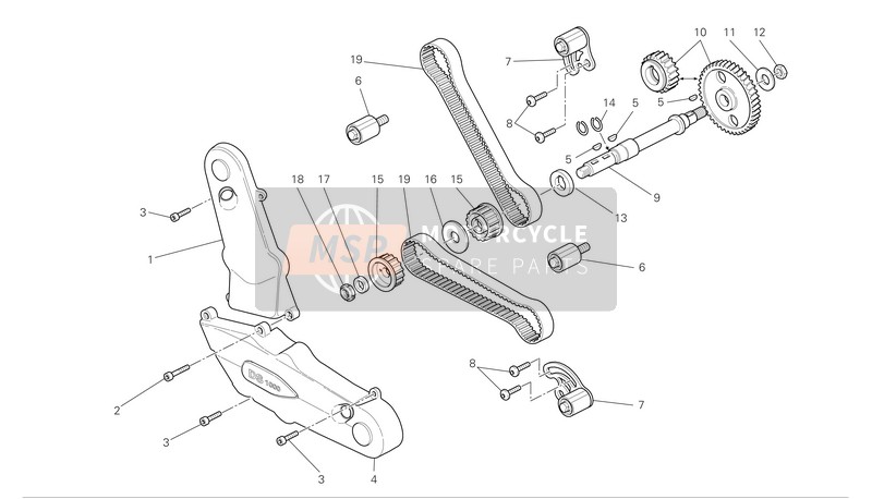 Ducati GT1000 Eu 2008 Timing System for a 2008 Ducati GT1000 Eu