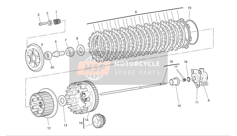 79710321A, Kupplungsfeder, Ducati, 0