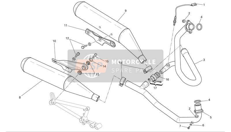 79010261A, Dichtung, Auspuffrohr, Ducati, 0