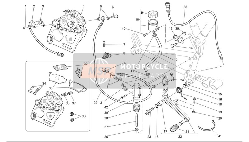 11720611A, Varilla Bomba Freno, Ducati, 1