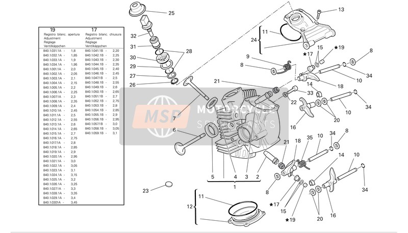 79912121A, Spring, Rocker Arm Axle, Ducati, 1