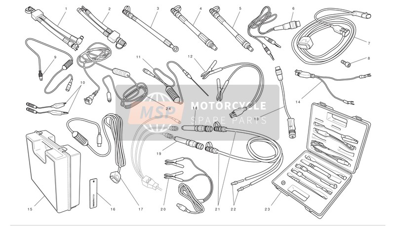 Ducati GT 1000 Eu 2010 Outils de service d'atelier 2 pour un 2010 Ducati GT 1000 Eu