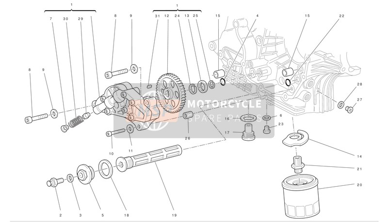 Ducati GT 1000 Eu 2010 Filters And Oil Pump for a 2010 Ducati GT 1000 Eu