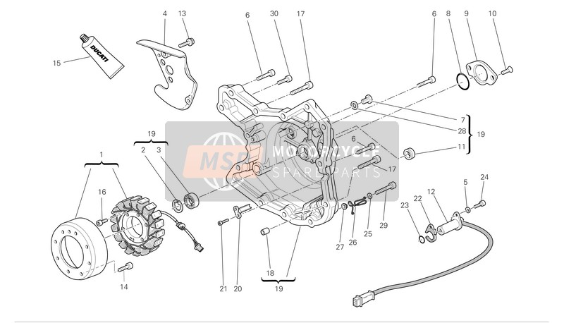 Alternator-Side Crankcase Cover