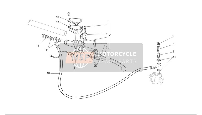 Ducati GT 1000 Usa 2007 Controllo della frizione per un 2007 Ducati GT 1000 Usa