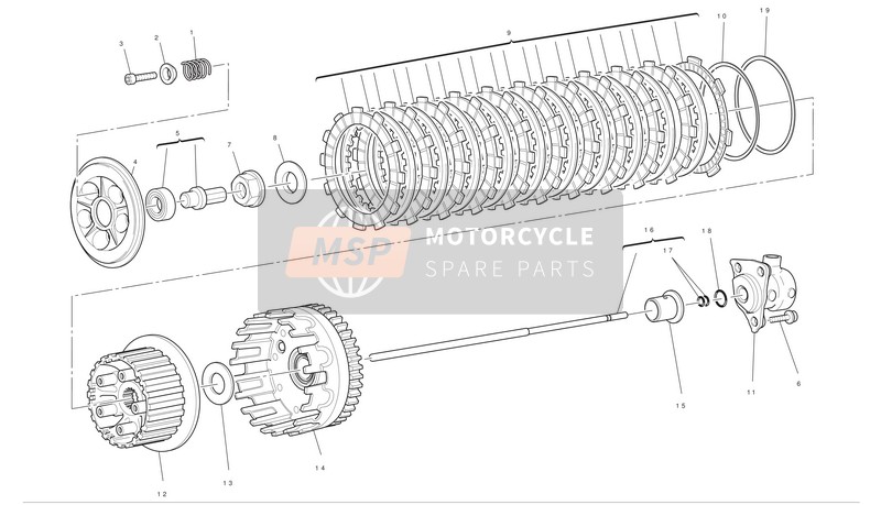 Ducati GT 1000 Usa 2010 Kupplung für ein 2010 Ducati GT 1000 Usa