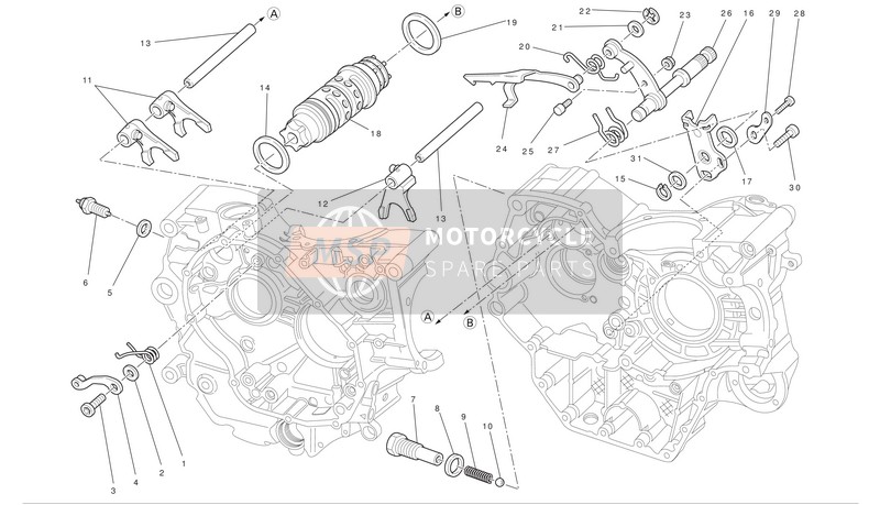 Ducati HYPERMOTAD 1100 EVO SP CORSE EDITION Eu 2012 Gear Change Control for a 2012 Ducati HYPERMOTAD 1100 EVO SP CORSE EDITION Eu