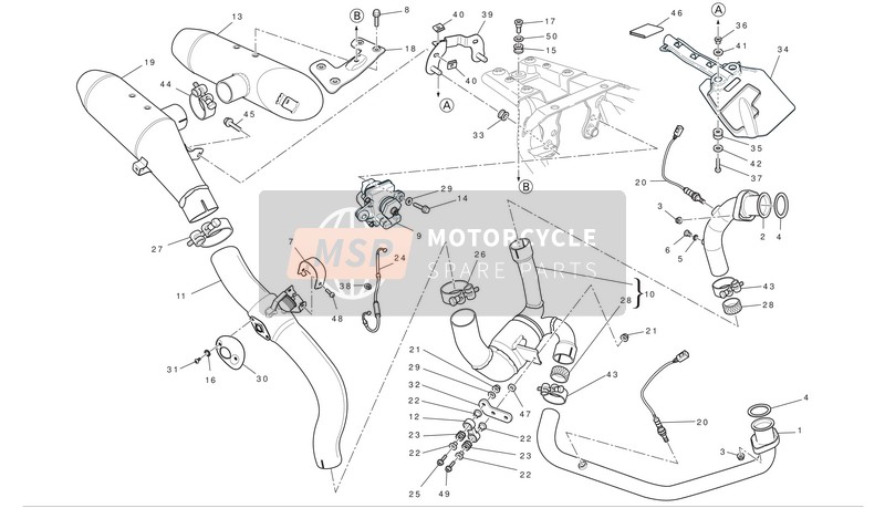 57610601B Bracket, Silencer Part Ducati - MSP
