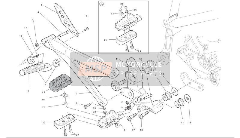 79911661B, Fussrastefeder, Ducati, 0