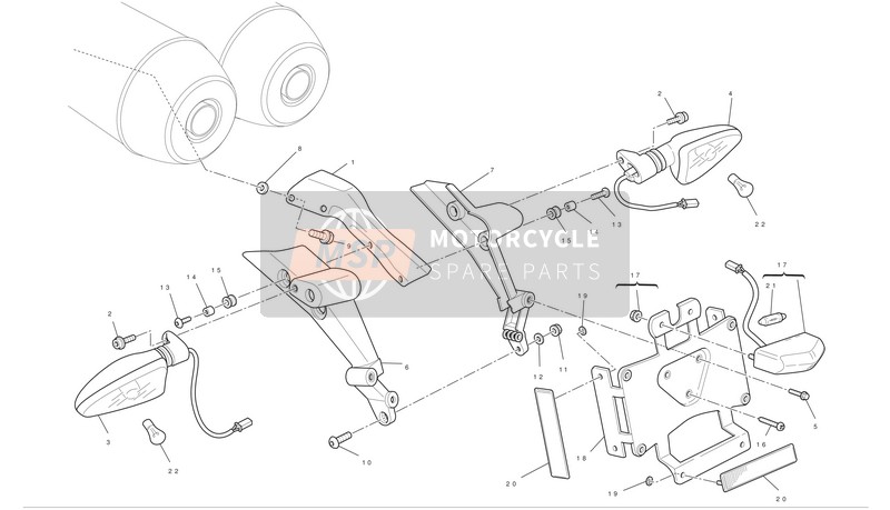 56110241A, Number Plate Holder, Ducati, 0