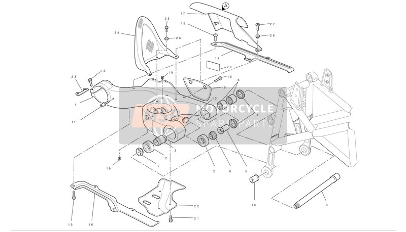 77211021A, Vis Tbeif M6X10, Ducati, 1