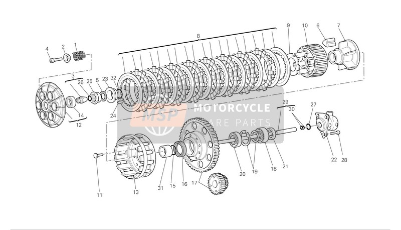 16210011B, Boss, Clutch, Ducati, 0